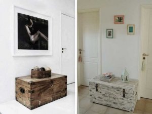 Vintage storage trunks.