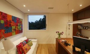 Andean style living room decor.