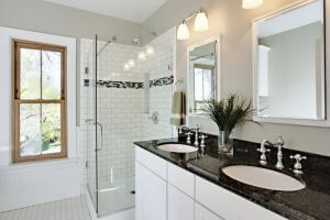 Granite bathrooms.