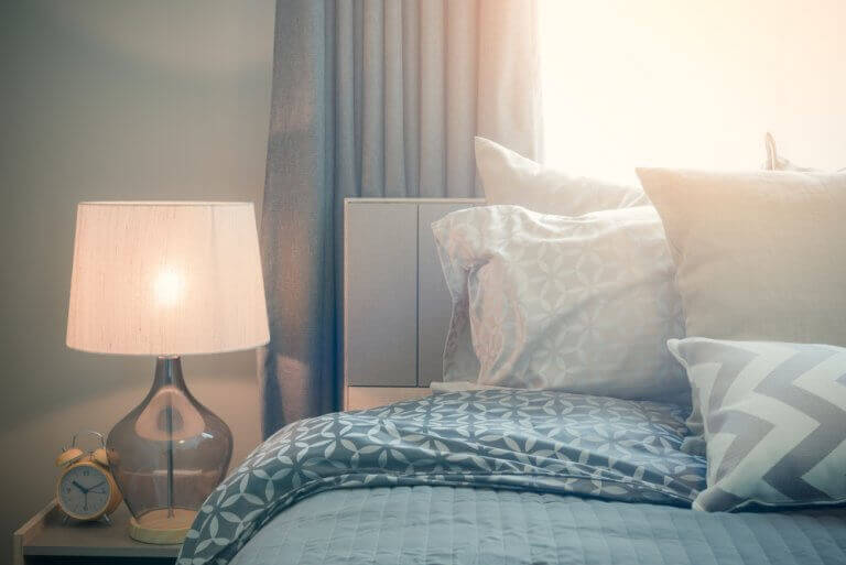 In the study area or at the bedside table, lamps in the room are an excellent idea