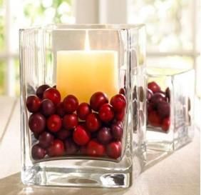 candle holders fruity