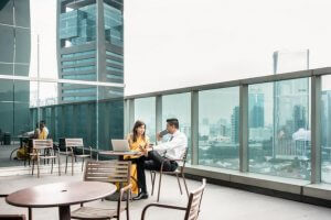 Designing coworking offices: the terrace.