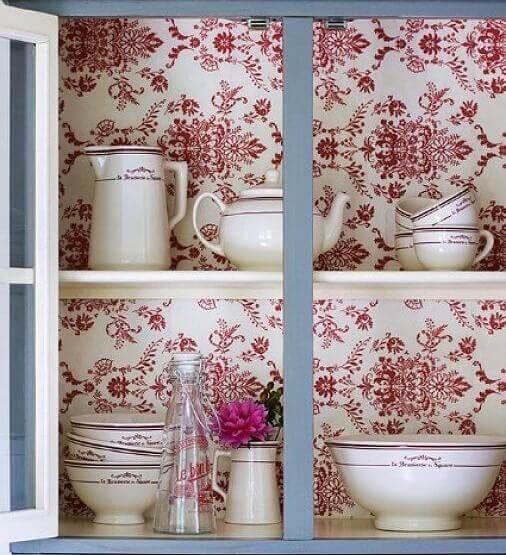 display cabinet fabric lining