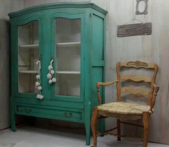 display cabinet stripped wood