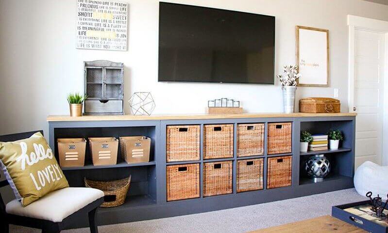 ikea kallax living room