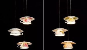 Tea cup lampshades.