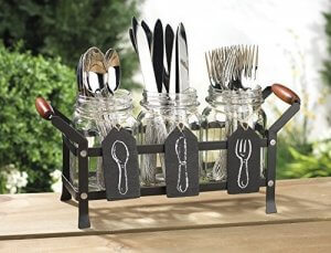 Cutlery holders.