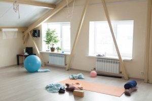 A yoga room.