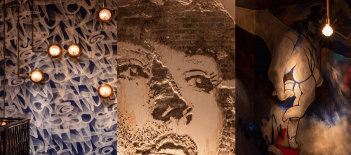 Graffiti wall mural for interiors