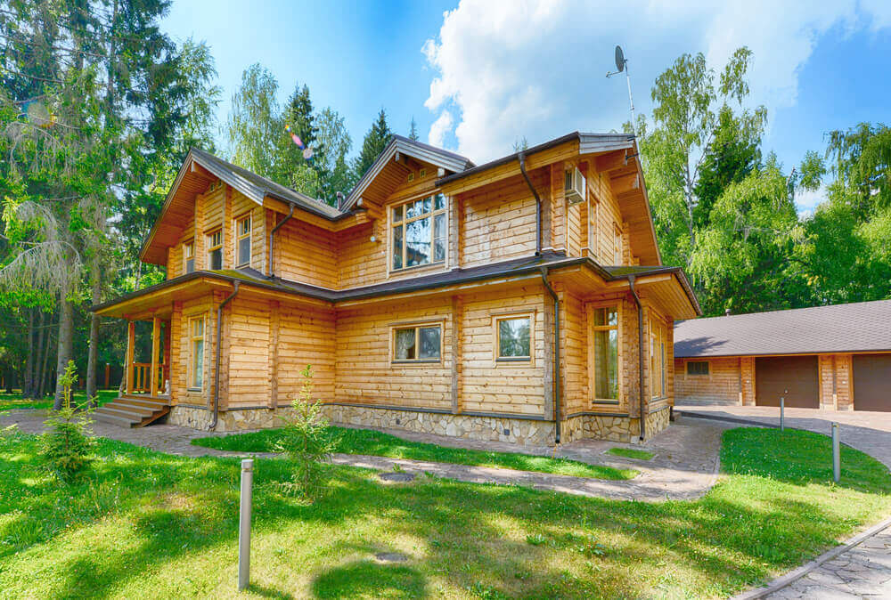 rustic home exteriors wood