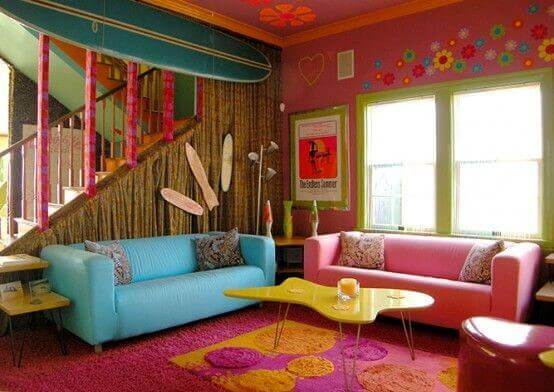 sixties decor hippie
