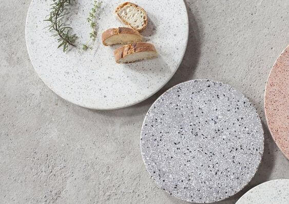 terrazzo dishware