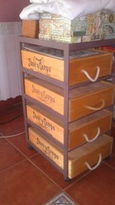 Wine crates.