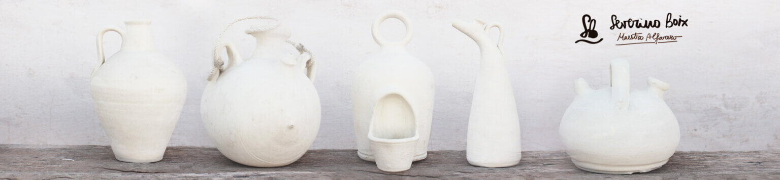 Hand crafted earthenware jugs from Jose Angel Boix