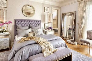 A luxury bedroom.