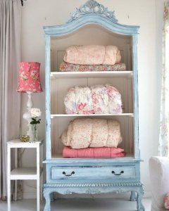 Vintage linen closet.