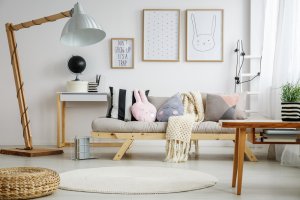 Natural fiber decor.