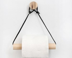 DIY bathroom ideas: toilet roll holder.