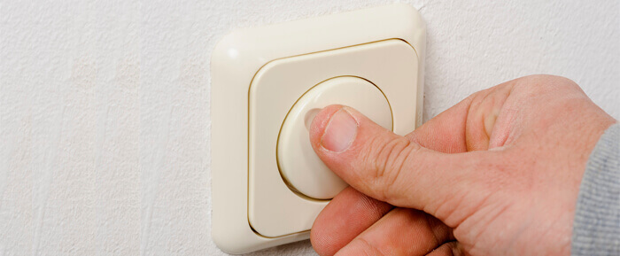 Among the types of light switches you'll find the useful dimmer switches
