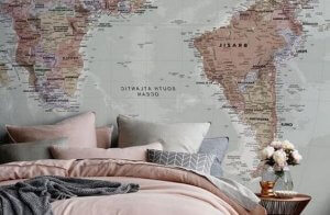 Map of the world wallpaper.