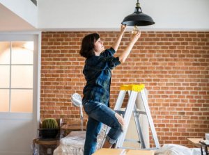 Replacing your ceiling lamps.