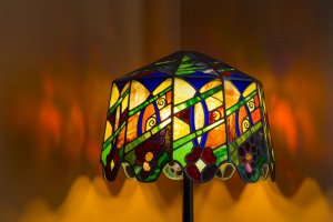 The Tiffany lamp.