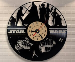 Star wars wall clock.