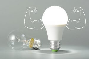 LED lighting is powerful and highly efficient.