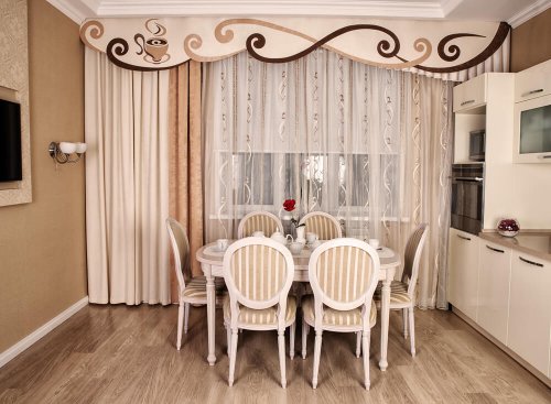 A room with a soft color scheme.