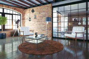 Industrial-style apartment.