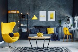 The psychology of color: yellow decor.