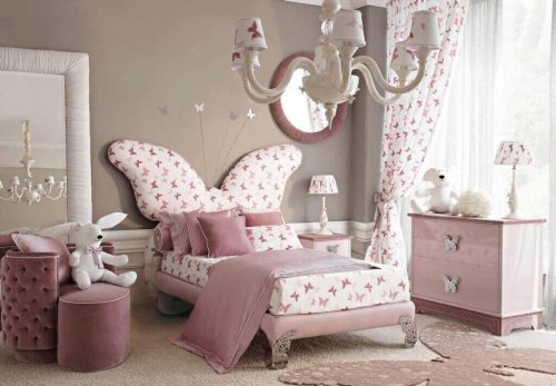 A butterfly bedroom.