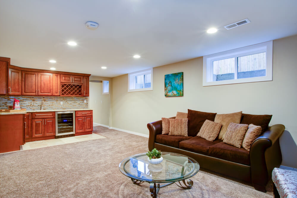 A basement renovation.
