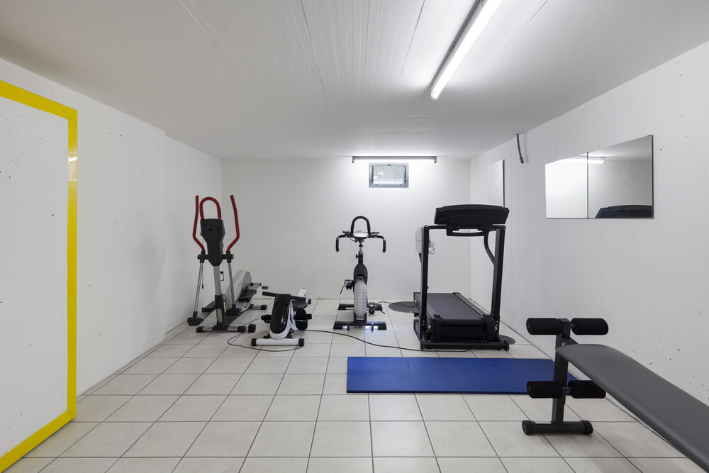 A home gym.