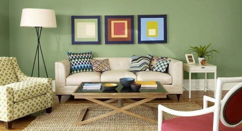 A harmonious living room.