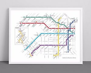 A metro map.