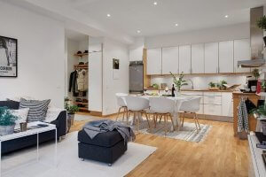 An example of an open floor plan