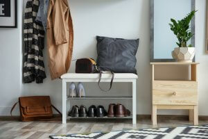 The main entrance of your home should never be cluttered.