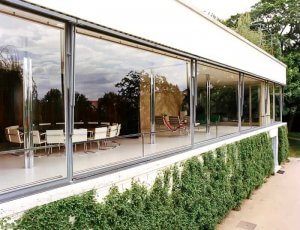 The windows of Villa Tugendhat.