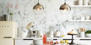 Kitchen wallpaper.