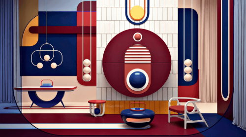 Daria Zinovatnaya is the youngest of these female designers, architects and interior designers. In this photo, a design by her.