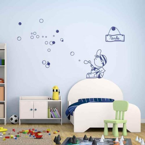 A bubble wall sticker.