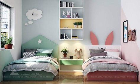 A bedroom for two children.