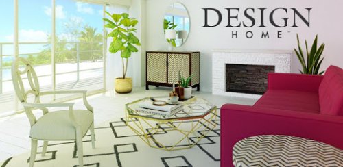 A promotional photo for the Design Home app, a very useful tool in the decor world.