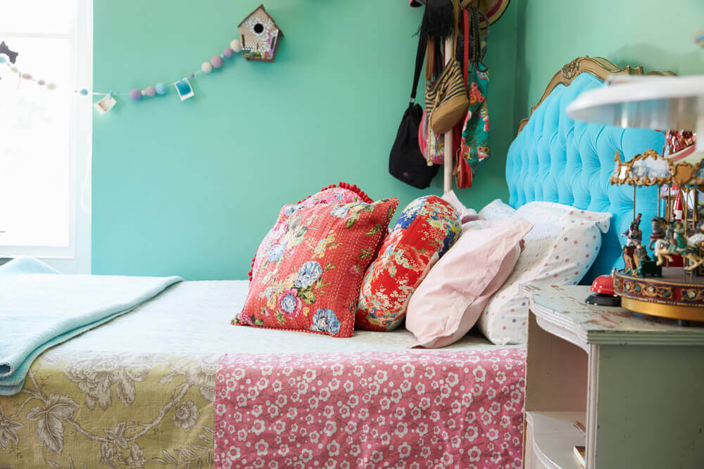 Dopamine decor in een slaapkamer