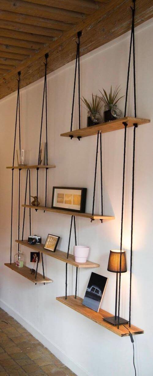 hanging shelves string