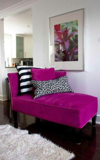 A bright chair in the living room.