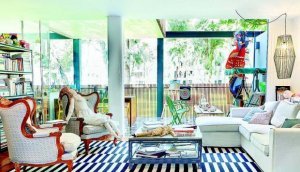 The furniture used in eclectic designs.