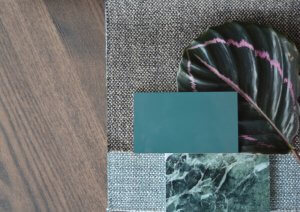 A design using cool colors.