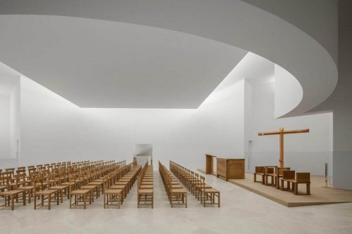 An auditorium designed by Alvaro Siza